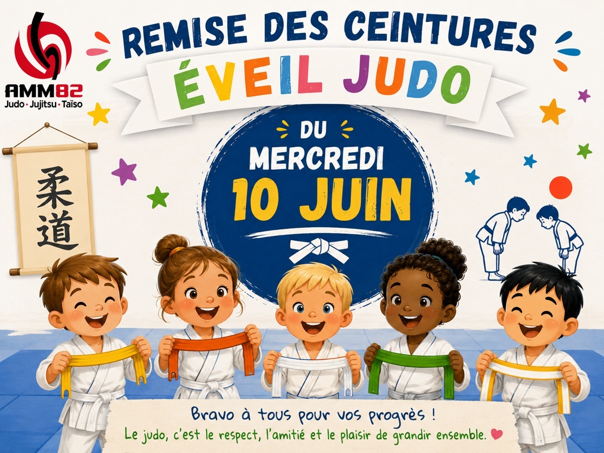 Remis des ceintures Eveils Judo