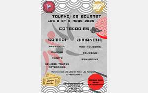 Tournoi interclubs Label T&G tournoi labellisé T&G organisé par le JC Verdunois le dimanche 9 mars 2025.