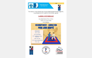 Para Judo Adapté le 15/02 à Réalmont