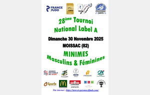 Tournoi Minimes de Moissac 30 Novembre