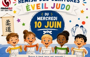 Remise des ceintures Kyu de l'Éveil Judo