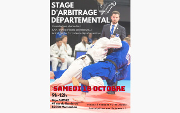 Stage d'arbitrage départemental