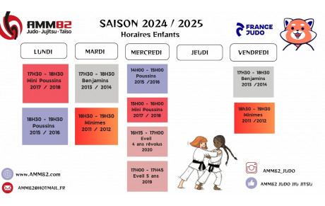 HORAIRES ENFANTS