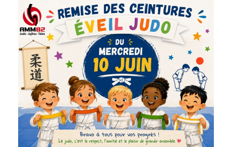 Remis des ceintures Eveils Judo